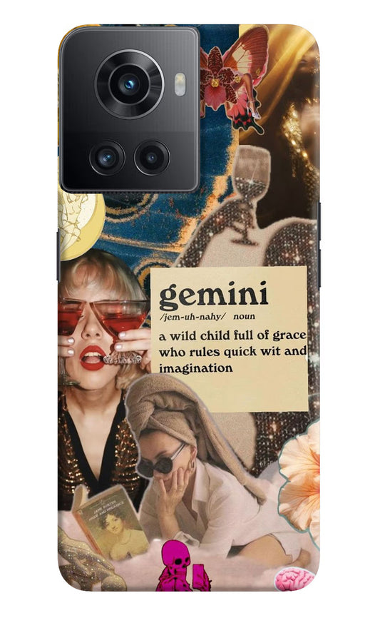 Gemini Zodiac OnePlus 10R 5G Hard Case Back Cover by Casekaro