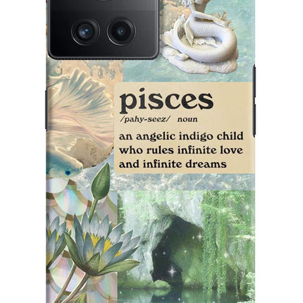 Pisces Zodiac OnePlus 10R 5G Hard Case Back Cover by Casekaro