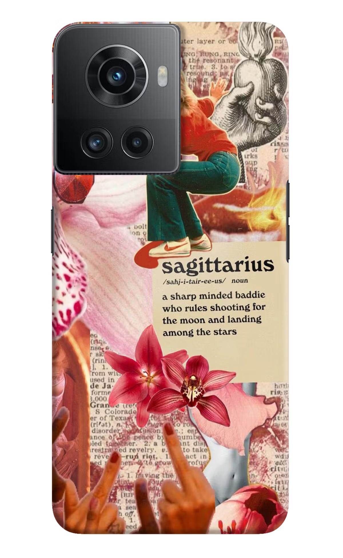 Sagittarius Zodiac OnePlus 10R 5G Hard Case Back Cover by Casekaro