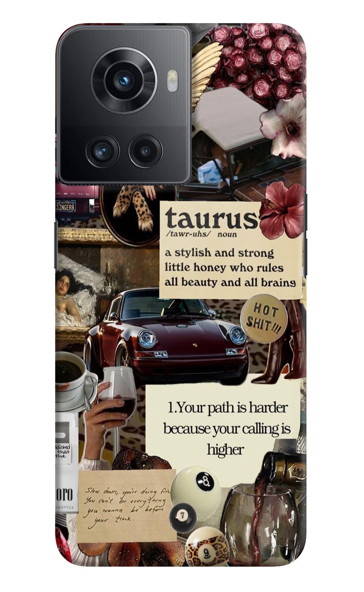 Taurus Zodiac OnePlus 10R 5G Hard Case Back Cover by Casekaro