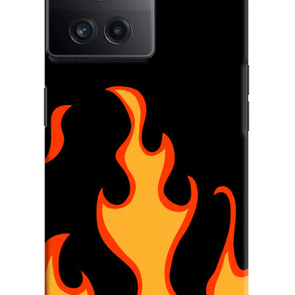 Fired Up – Black OnePlus 10R 5G Hard Case Back Cover by Casekaro