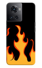 Fired Up – Black OnePlus 10R 5G Hard Case Back Cover by Casekaro