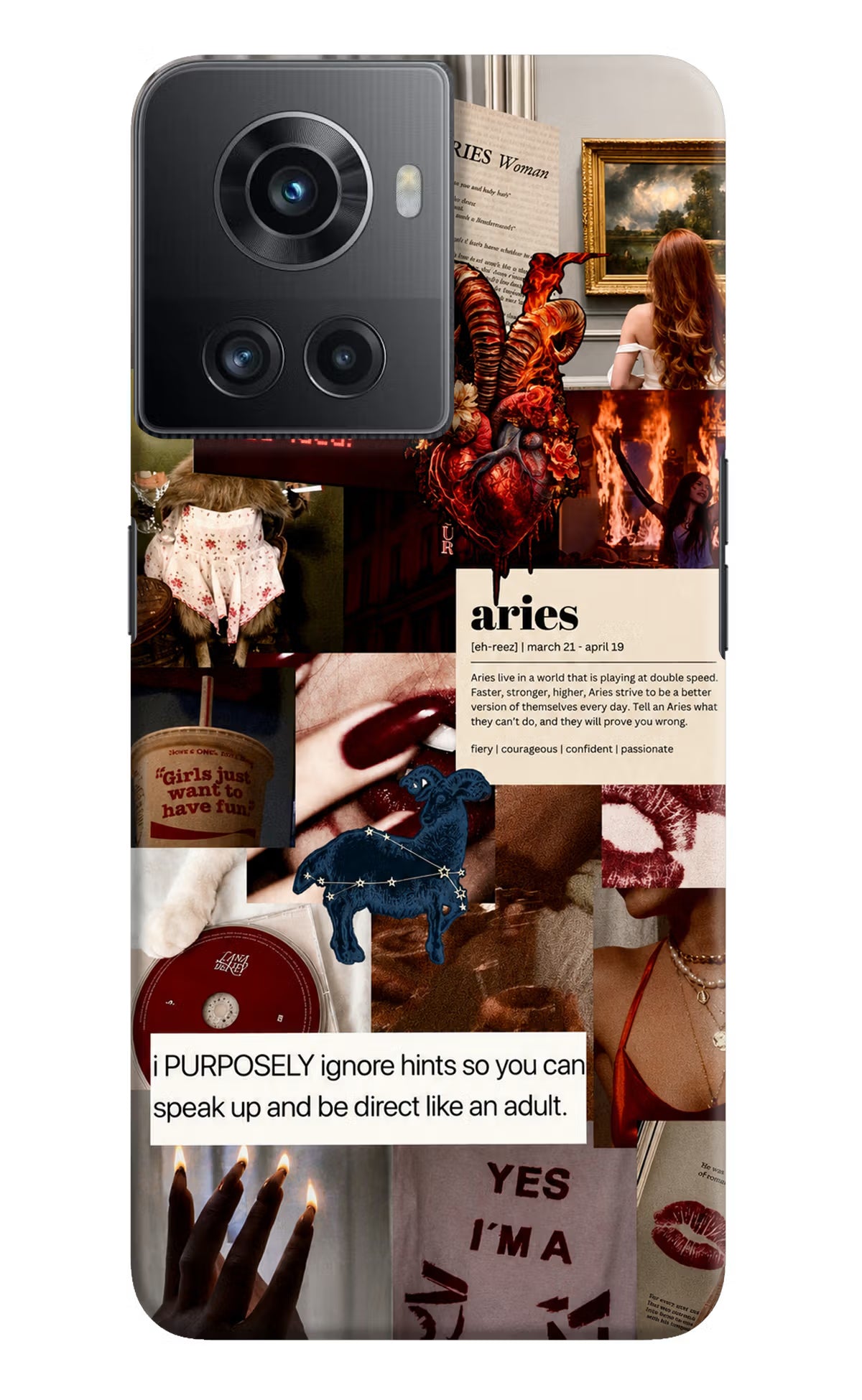 Zodiac Aries OnePlus 10R 5G Back Cover