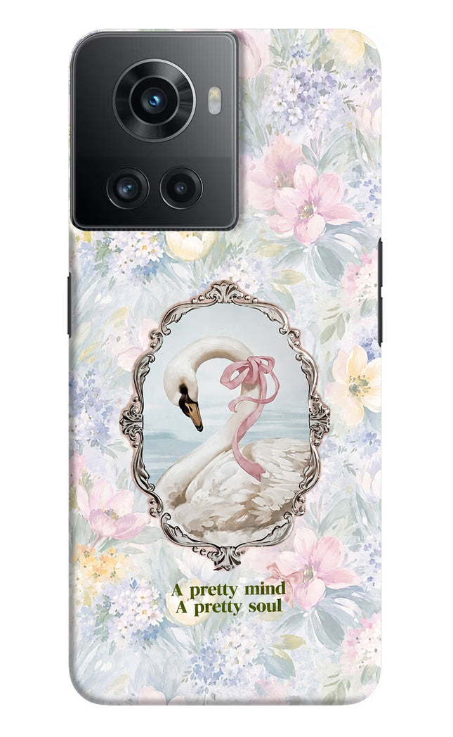 Pretty Mind Pretty Soul OnePlus 10R 5G Hard Case Back Cover by Casekaro