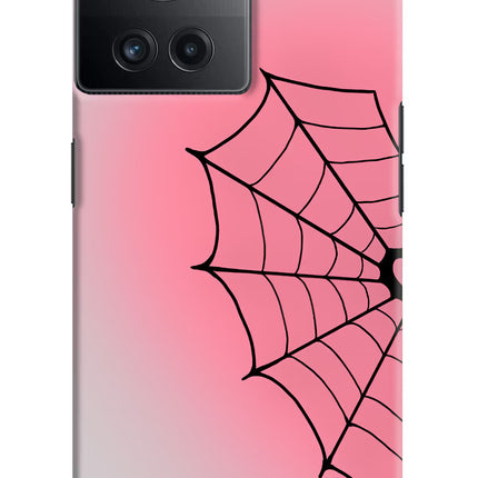 Pink Web OnePlus 10R 5G Hard Case Back Cover by Casekaro