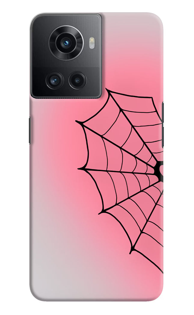 Pink Web OnePlus 10R 5G Hard Case Back Cover by Casekaro