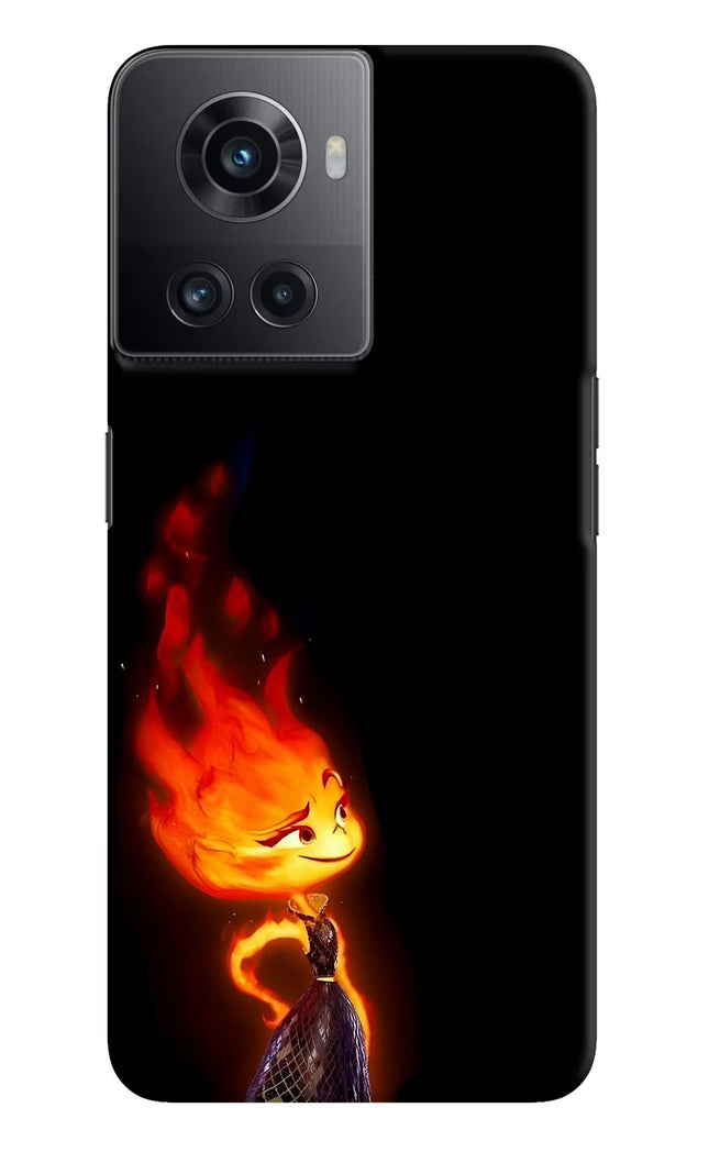 Ember Flame OnePlus 10R 5G Hard Case Back Cover by Casekaro