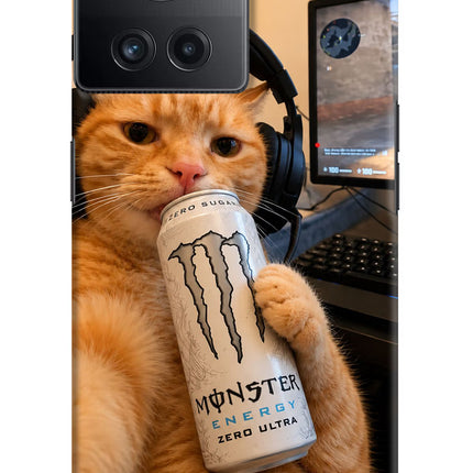 Gamer Cat Energy OnePlus 10R 5G Hard Case Back Cover by Casekaro