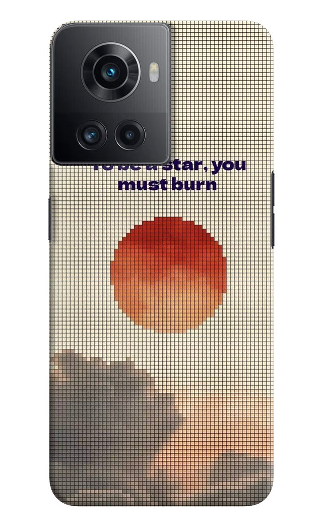 Pixel Sun OnePlus 10R 5G Hard Case Back Cover by Casekaro