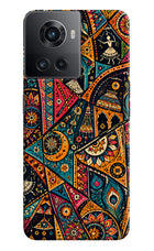 Folk Print OnePlus 10R 5G Back Cover