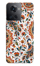 White Mayura OnePlus 10R 5G Hard Case Back Cover by Casekaro