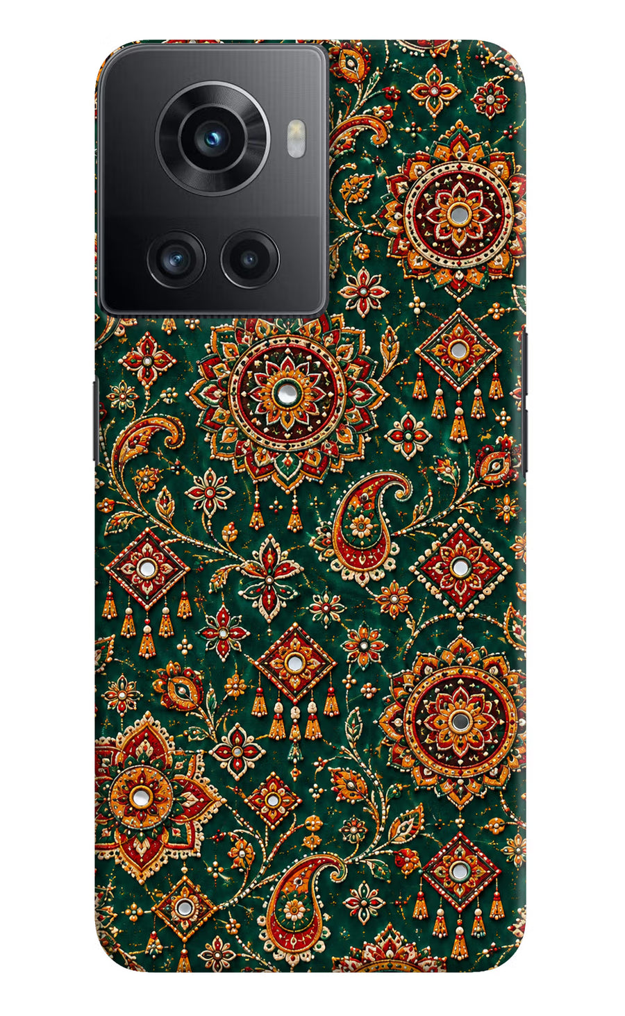Green Pataka OnePlus 10R 5G Back Cover, Hard case
