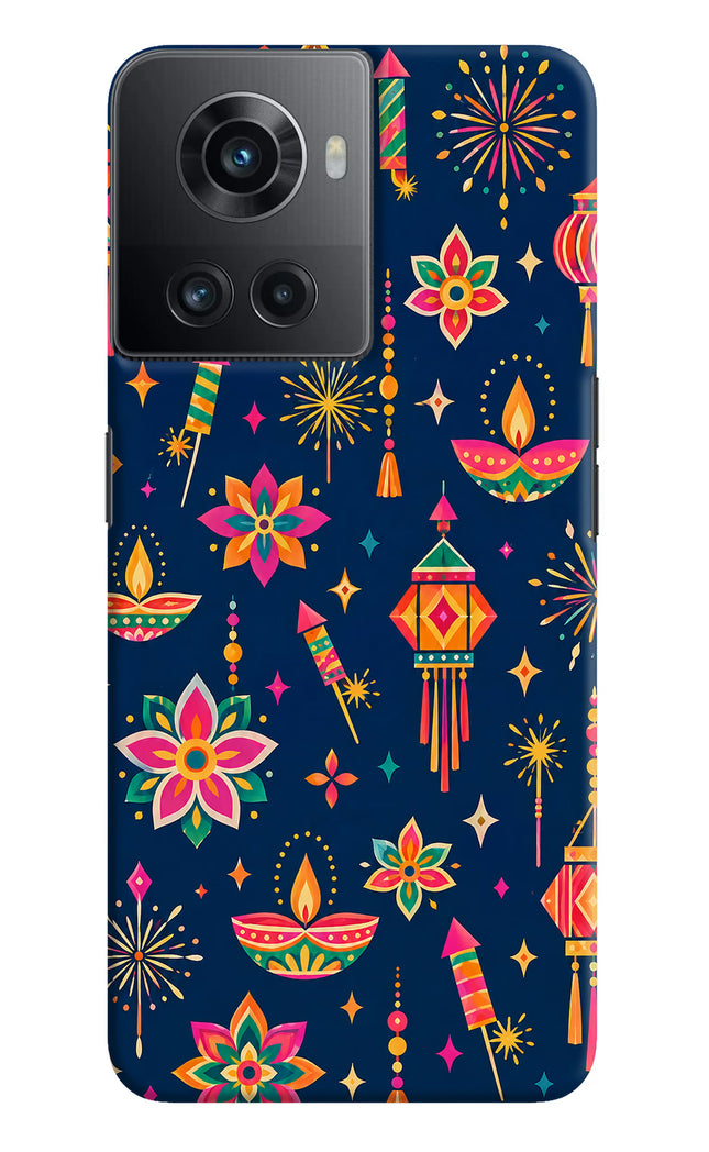 Festive Pop OnePlus 10R 5G Hard Case Back Cover by Casekaro