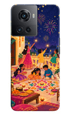 Diwali Night OnePlus 10R 5G Hard Case Back Cover by Casekaro