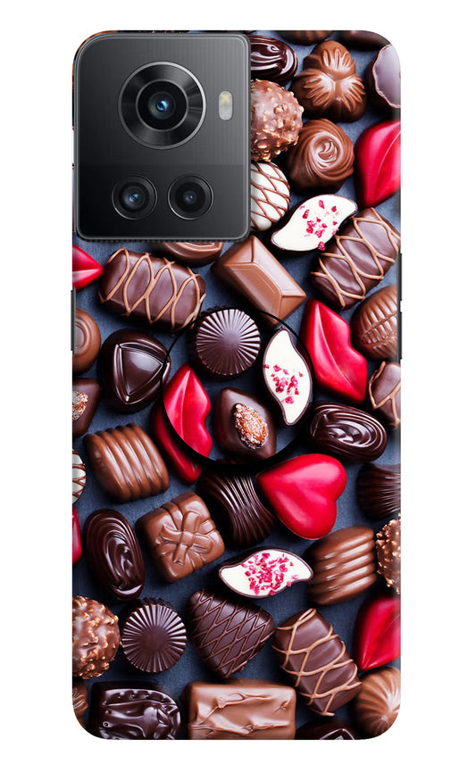 Chocolates OnePlus 10R 5G Pop Case by Casekaro