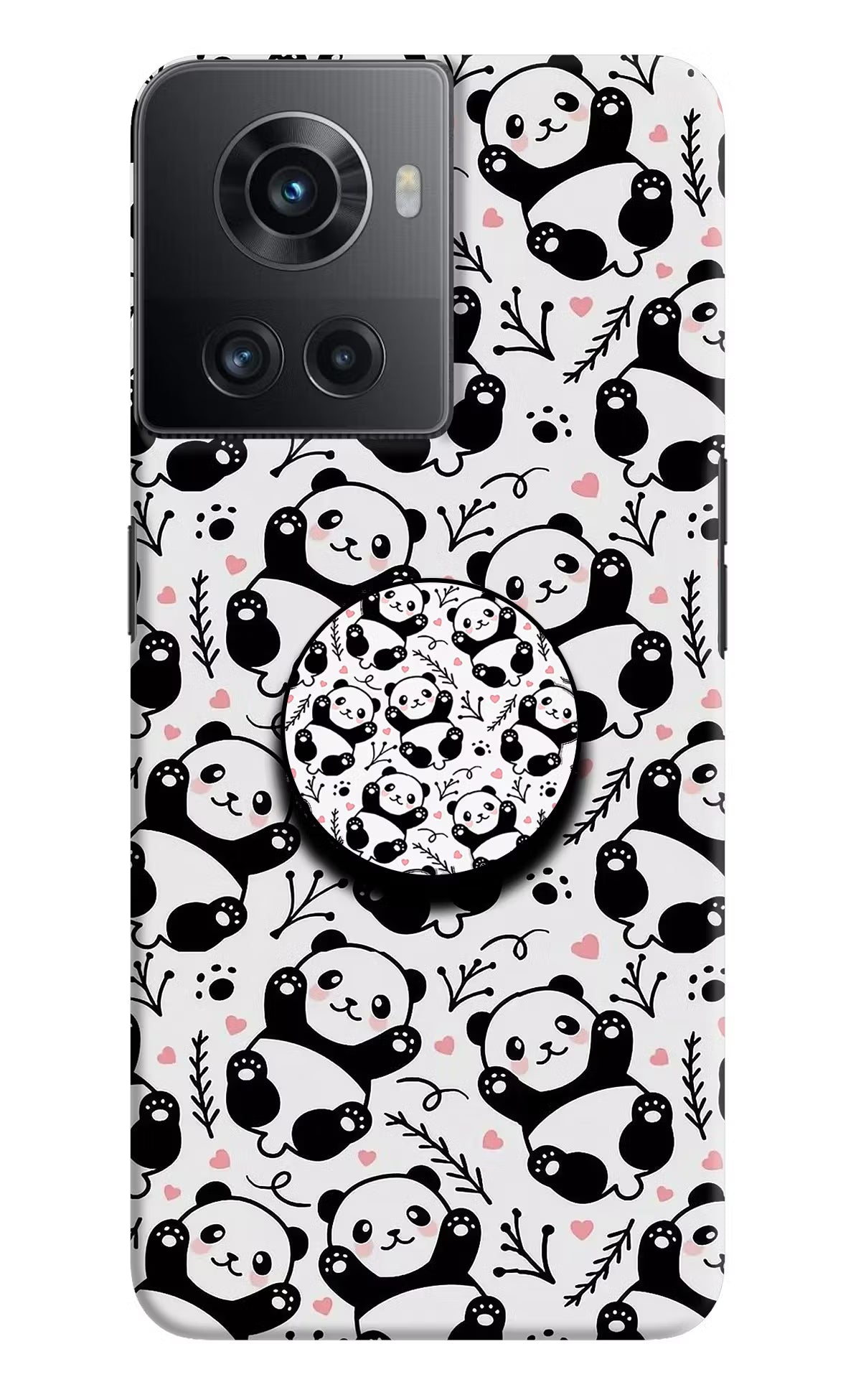 Cute Panda OnePlus 10R 5G Pop Case by Casekaro