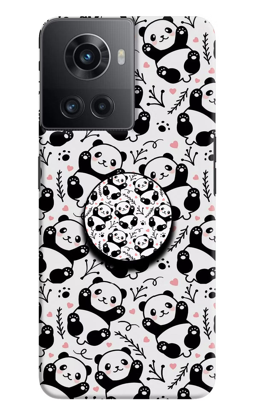 Cute Panda OnePlus 10R 5G Pop Case, Hard case