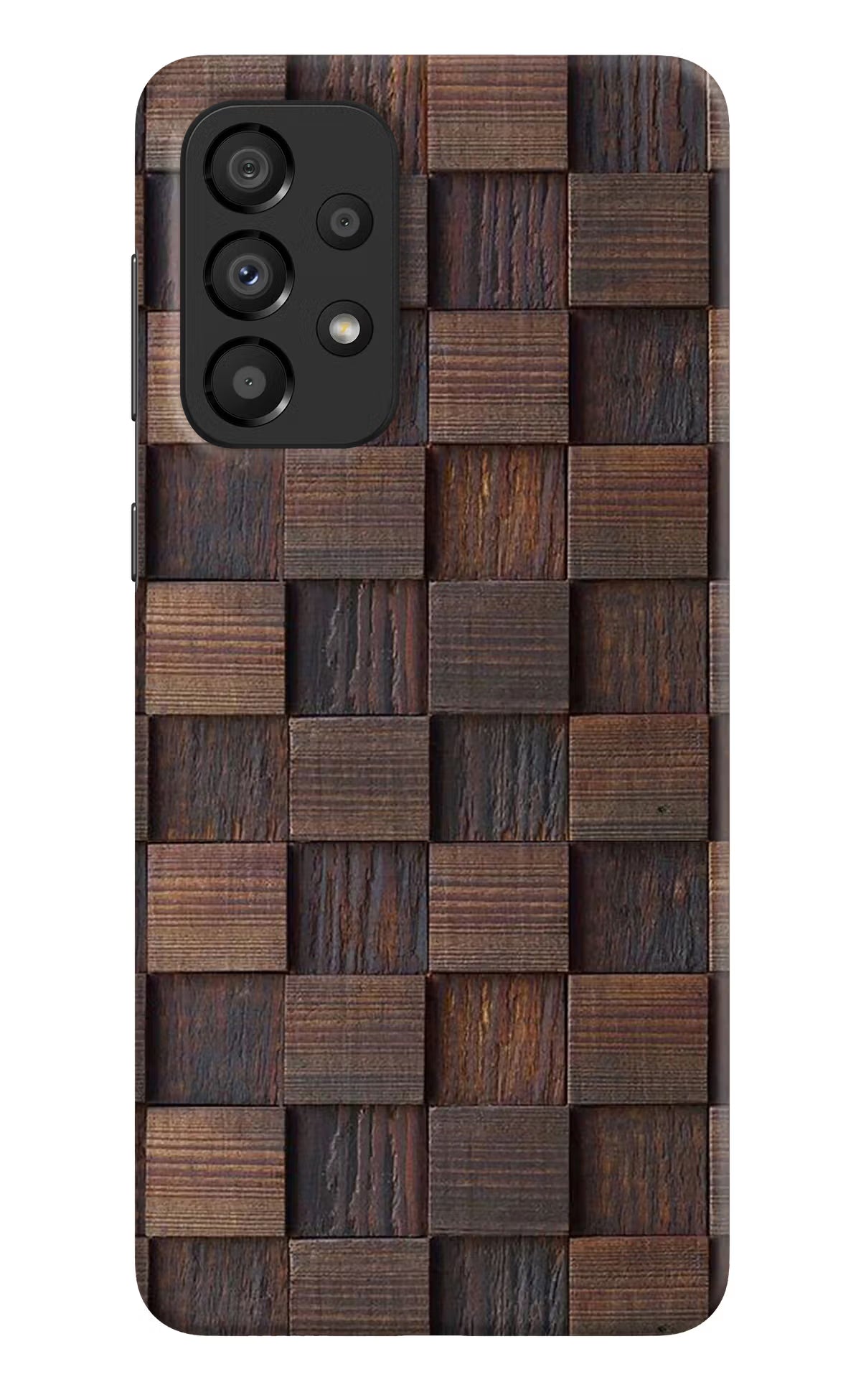 Wooden Cube Design Samsung A33 5G Hard Case Back Cover by Casekaro