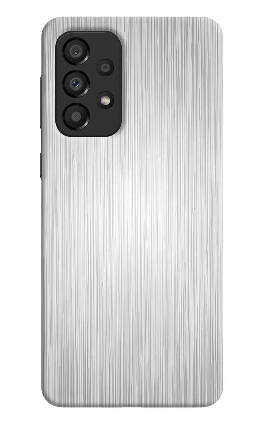 Wooden Grey Texture Samsung A33 5G Hard Case Back Cover by Casekaro