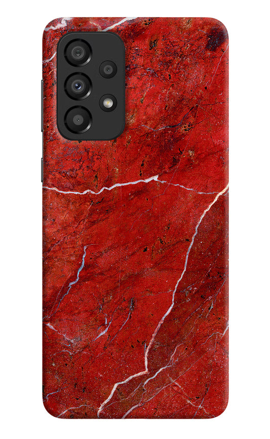 Red Marble Design Samsung A33 5G Hard Case Back Cover by Casekaro