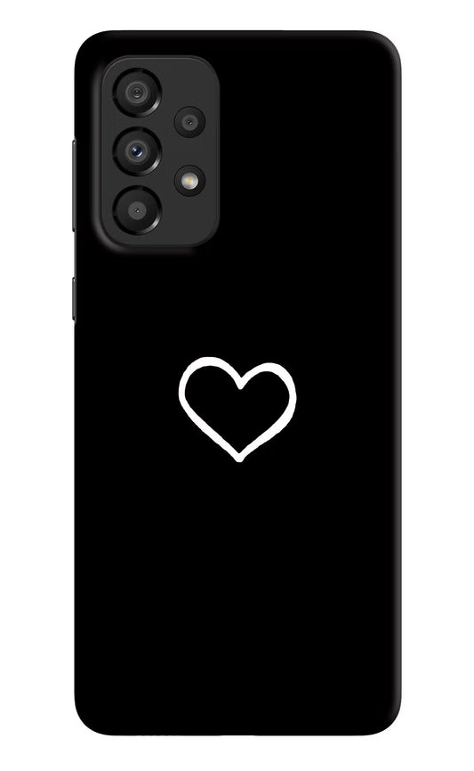 Heart Samsung A33 5G Hard Case Back Cover by Casekaro