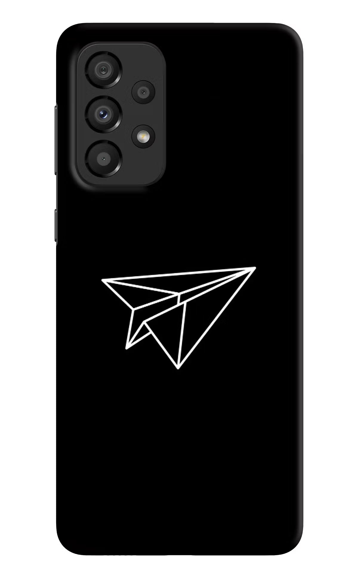 Paper Plane White Samsung A33 5G Hard Case Back Cover by Casekaro