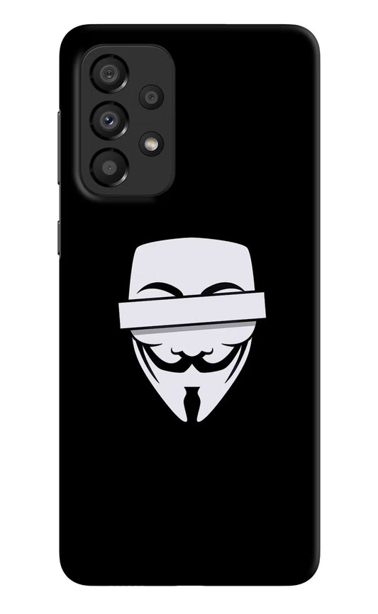 Anonymous Face Samsung A33 5G Hard Case Back Cover by Casekaro