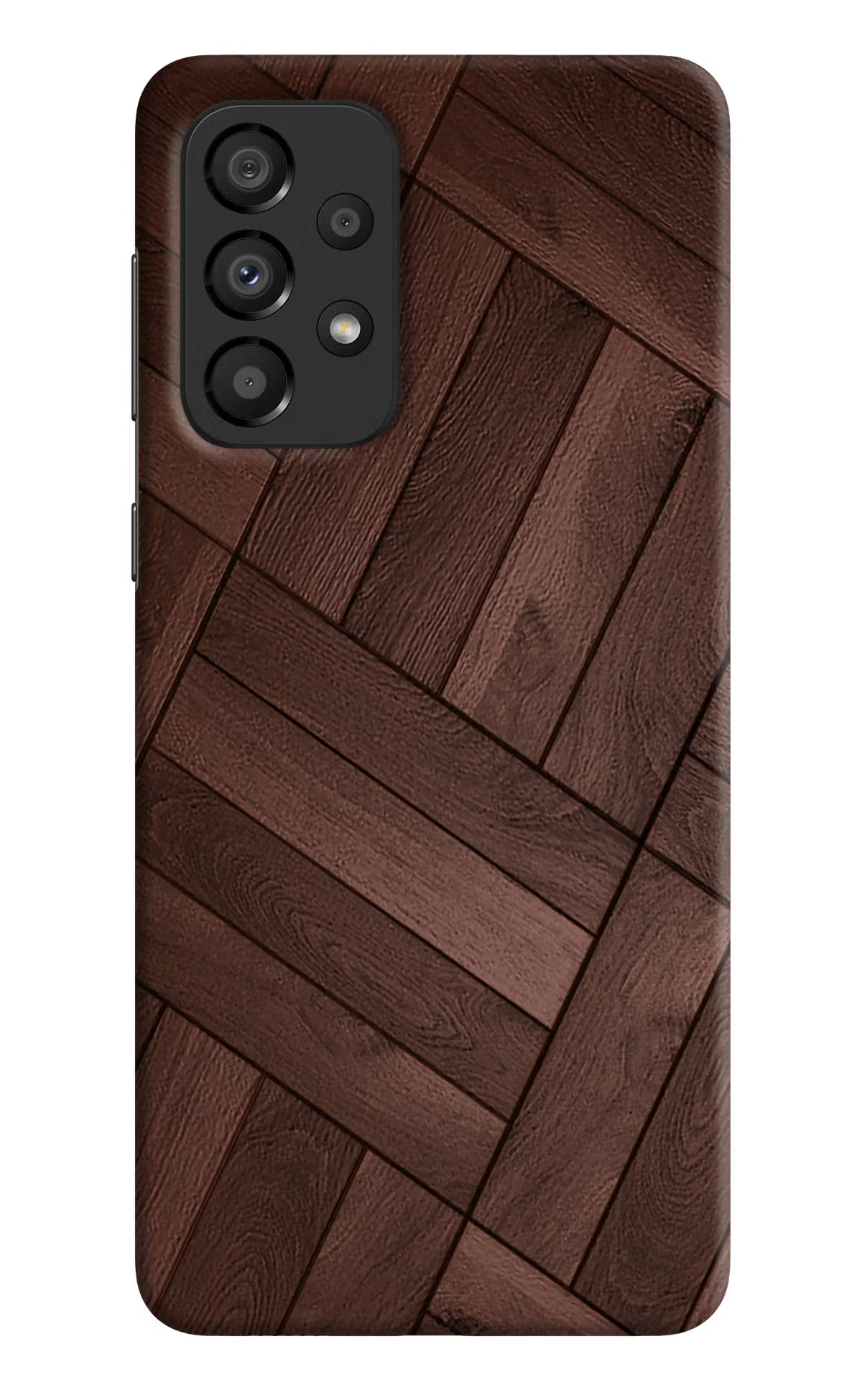 Wooden Texture Design Samsung A33 5G Hard Case Back Cover by Casekaro