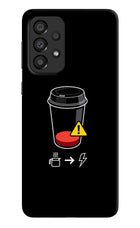 Coffee Samsung A33 5G Hard Case Back Cover by Casekaro