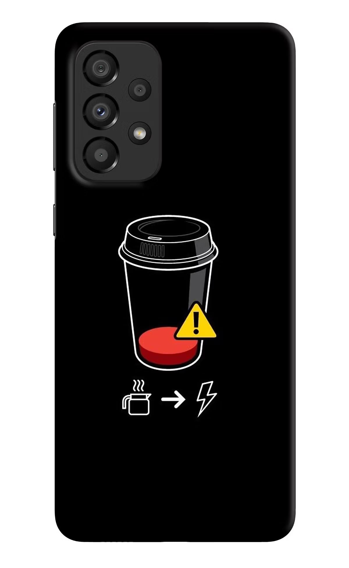 Coffee Samsung A33 5G Hard Case Back Cover by Casekaro