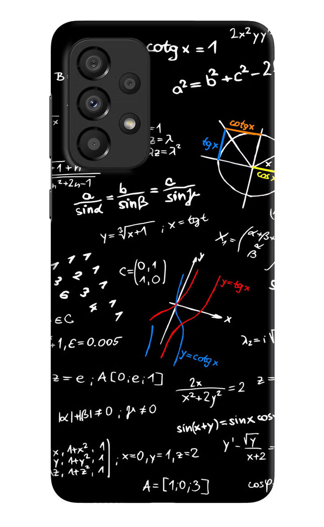 Mathematics Formula Samsung A33 5G Hard Case Back Cover by Casekaro