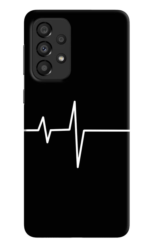Heart Beats Samsung A33 5G Hard Case Back Cover by Casekaro