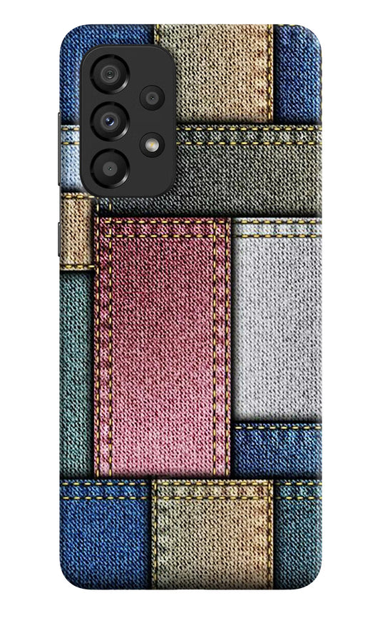 Multicolor Jeans Samsung A33 5G Hard Case Back Cover by Casekaro