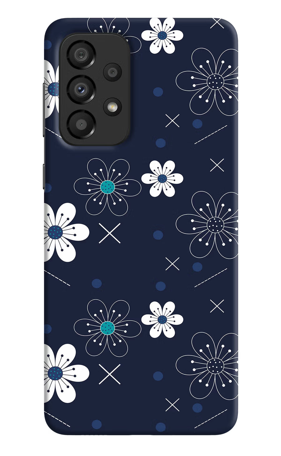 Flowers Samsung A33 5G Back Cover, Hard case