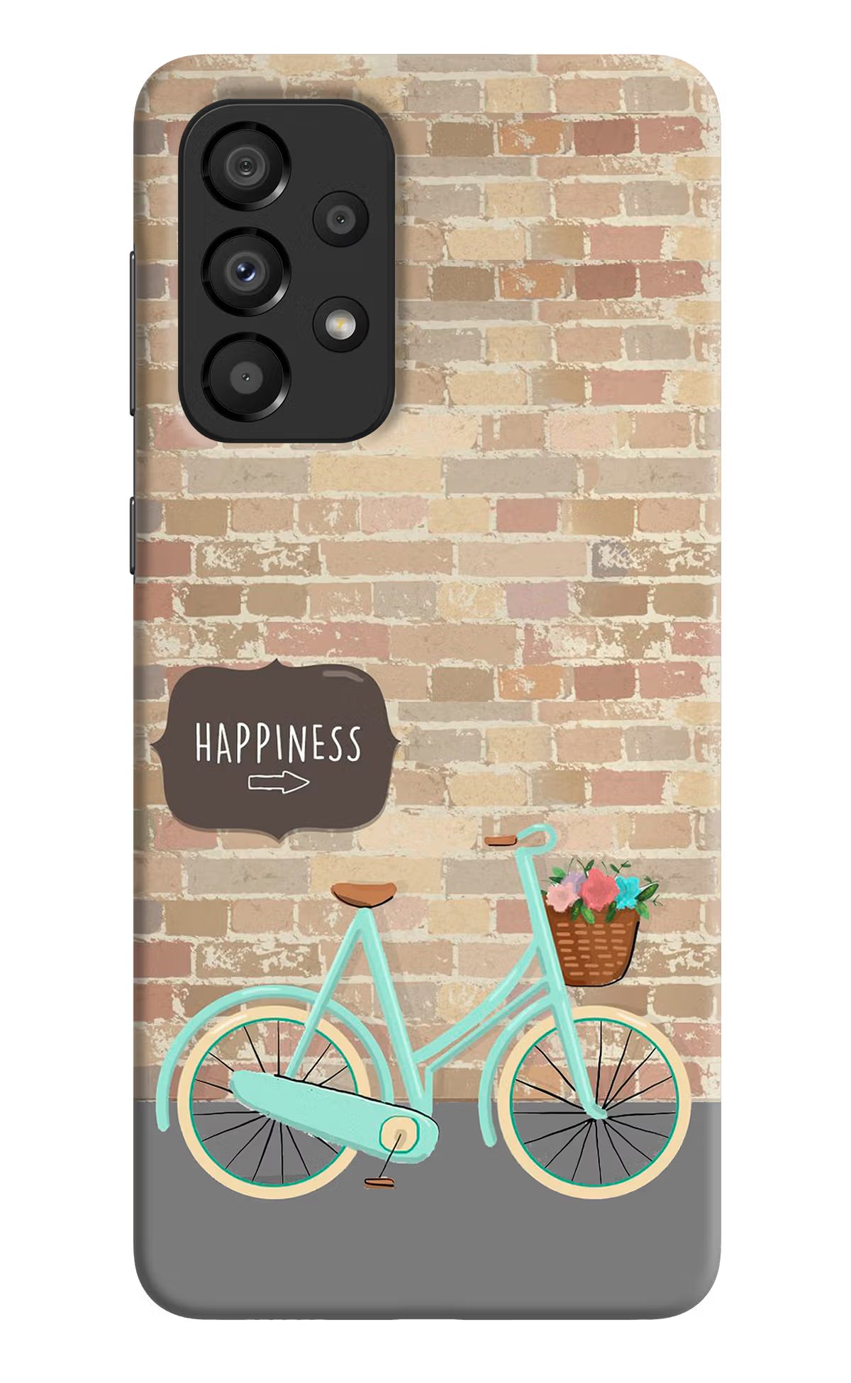 Happiness Artwork Samsung A33 5G Hard Case Back Cover by Casekaro