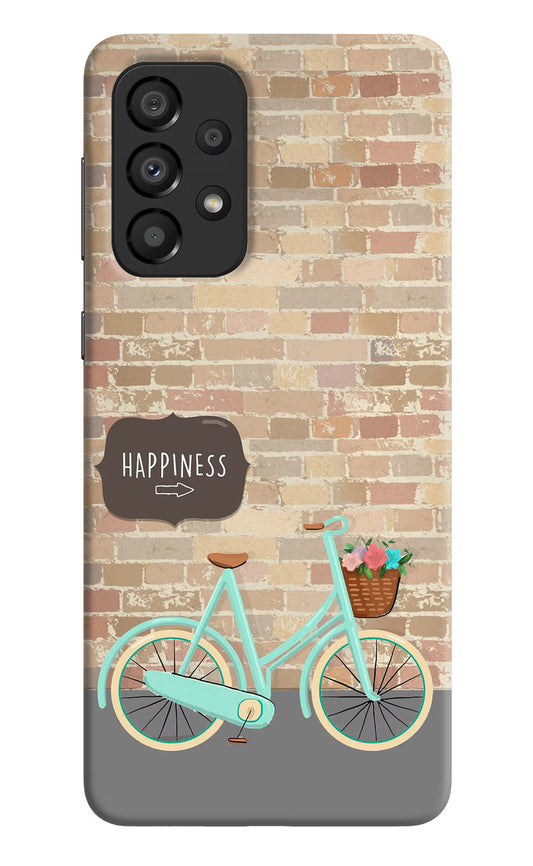 Happiness Artwork Samsung A33 5G Hard Case Back Cover by Casekaro