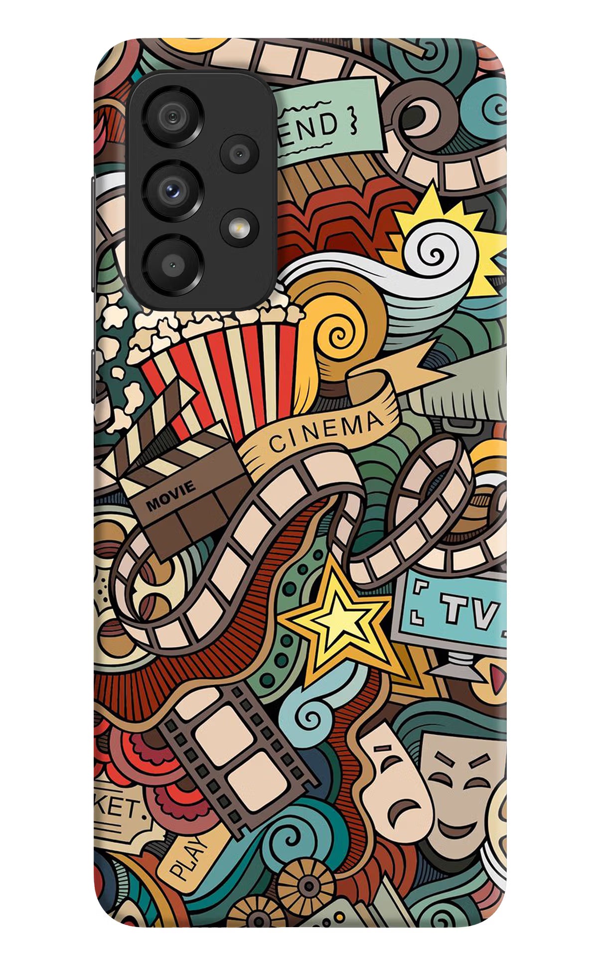 Cinema Abstract Samsung A33 5G Hard Case Back Cover by Casekaro