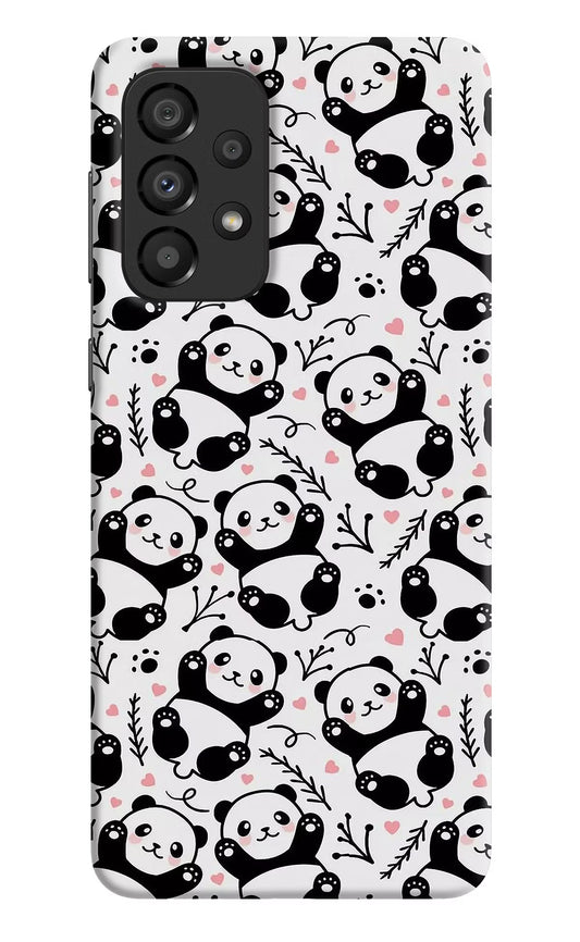 Cute Panda Samsung A33 5G Hard Case Back Cover by Casekaro