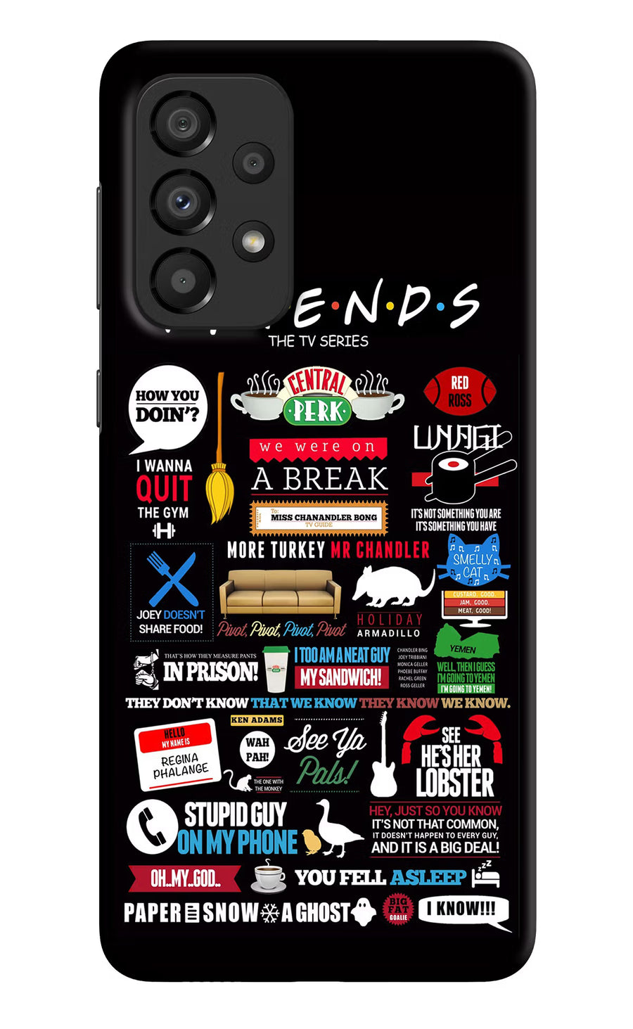 FRIENDS Samsung A33 5G Back Cover, Hard case