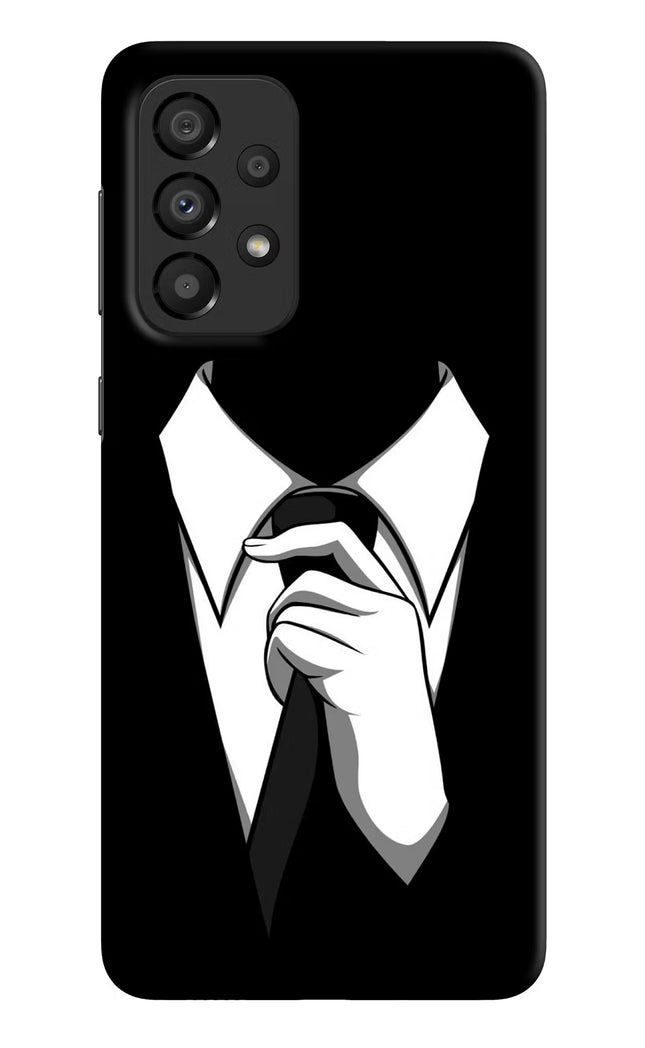 Black Tie Samsung A33 5G Hard Case Back Cover by Casekaro