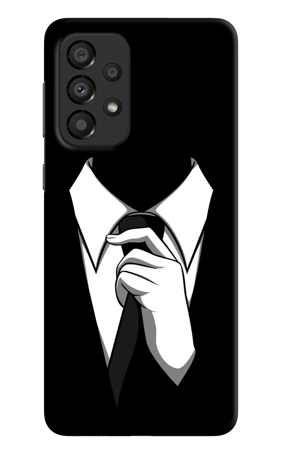Black Tie Samsung A33 5G Back Cover, Hard case