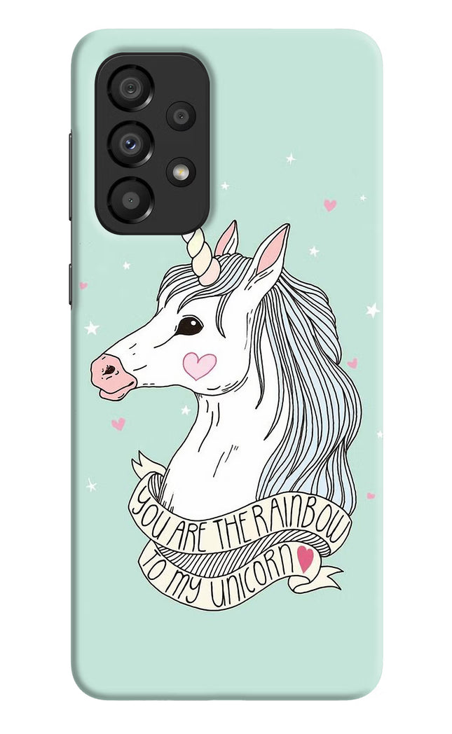 Unicorn Wallpaper Samsung A33 5G Hard Case Back Cover by Casekaro