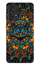 Angry Owl Art Samsung A33 5G Hard Case Back Cover by Casekaro