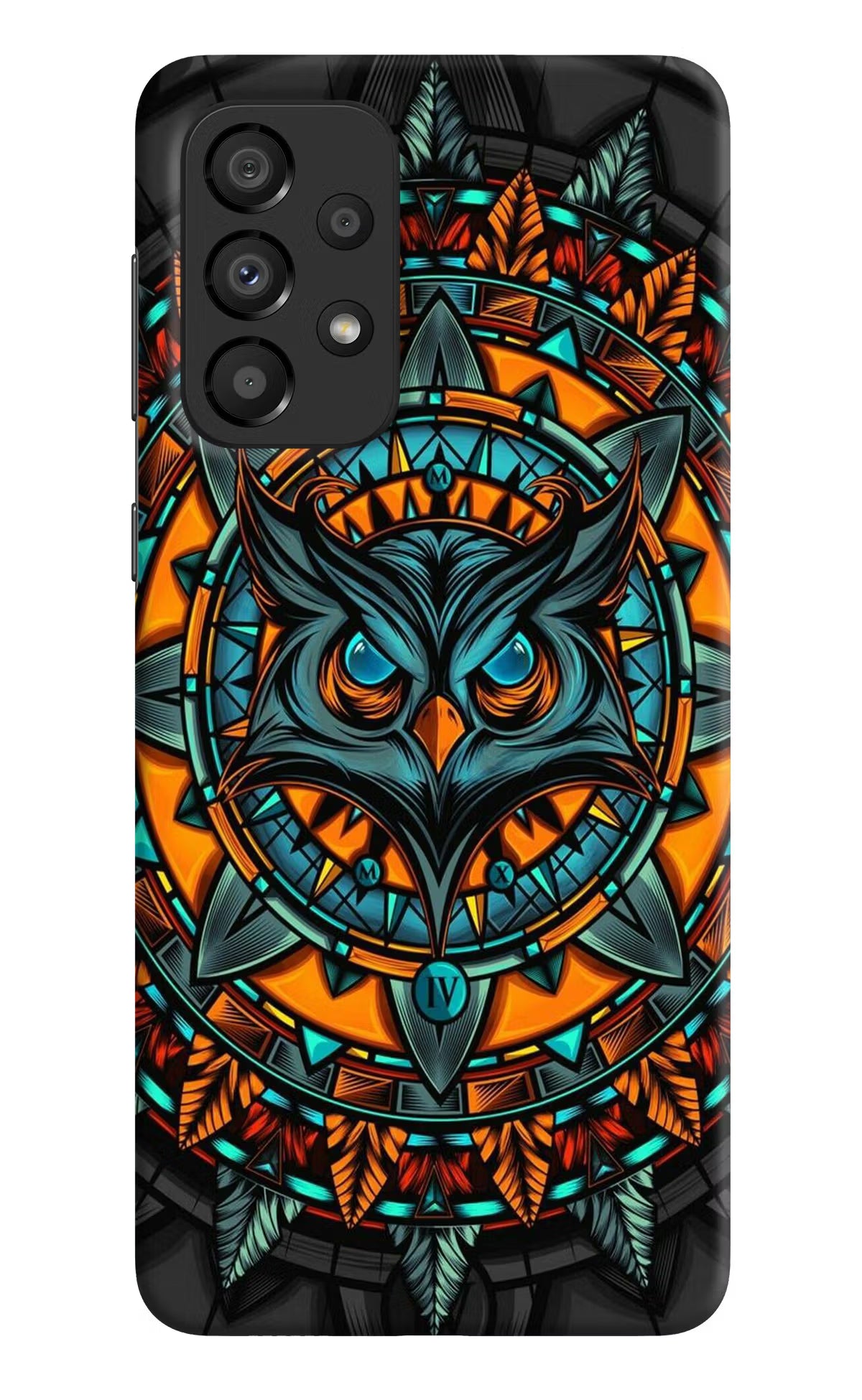 Angry Owl Art Samsung A33 5G Hard Case Back Cover by Casekaro