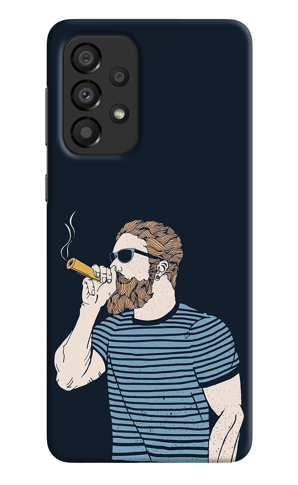 Smoking Samsung A33 5G Hard Case Back Cover by Casekaro