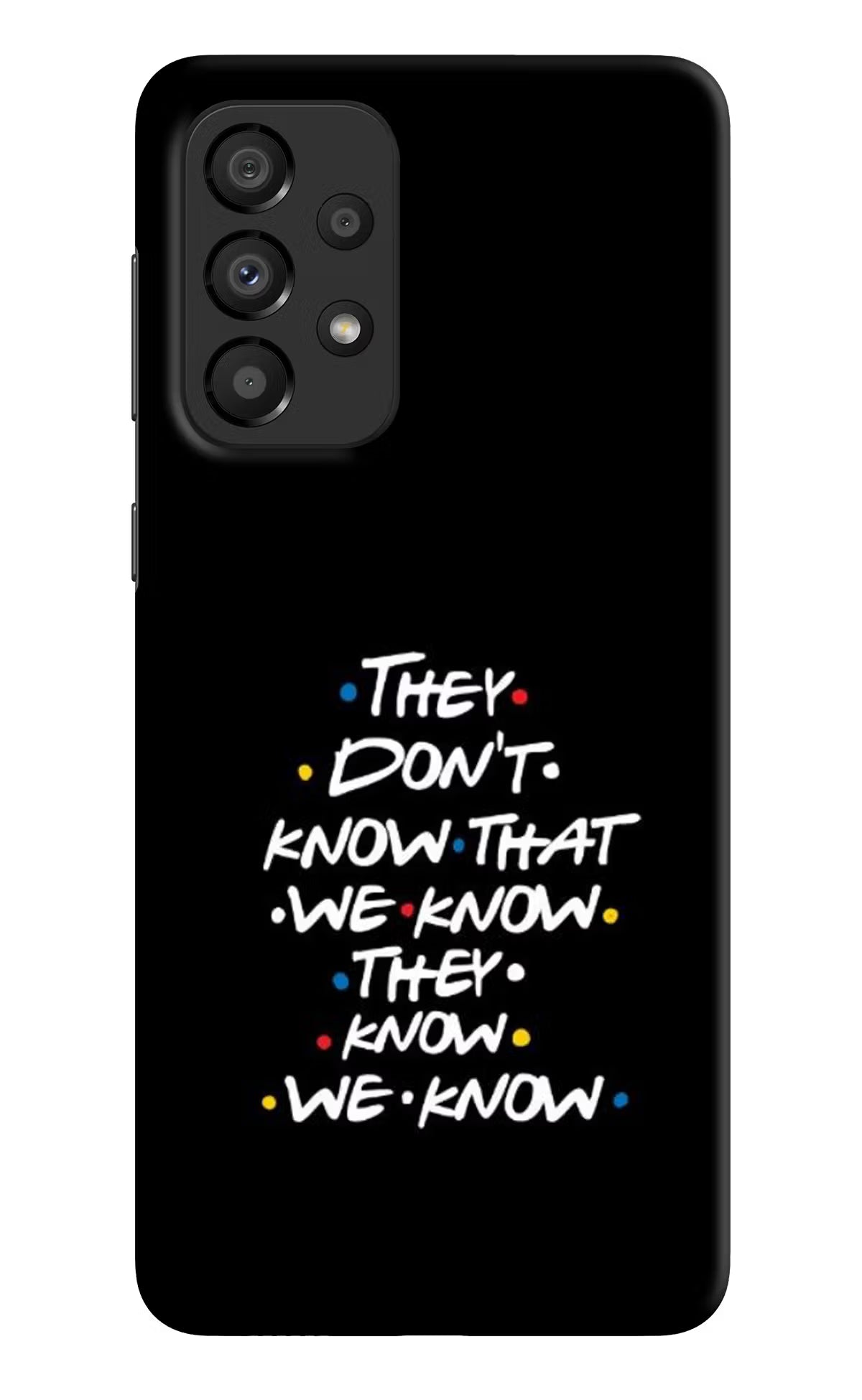 FRIENDS Dialogue Samsung A33 5G Hard Case Back Cover by Casekaro