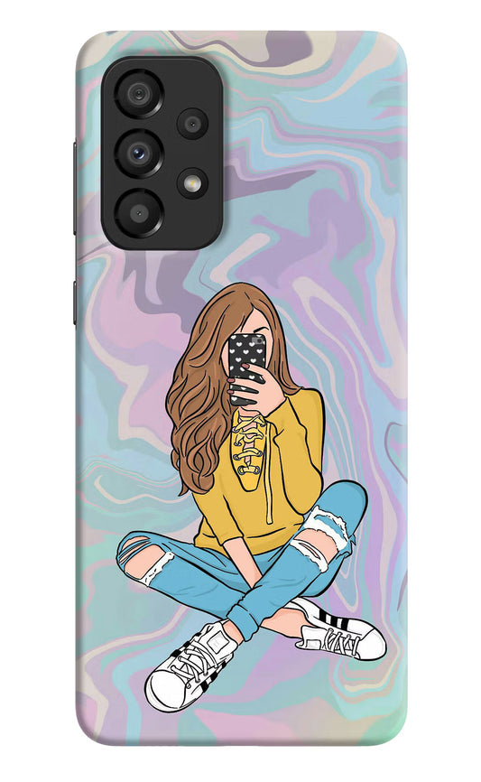 Selfie Girl Samsung A33 5G Hard Case Back Cover by Casekaro