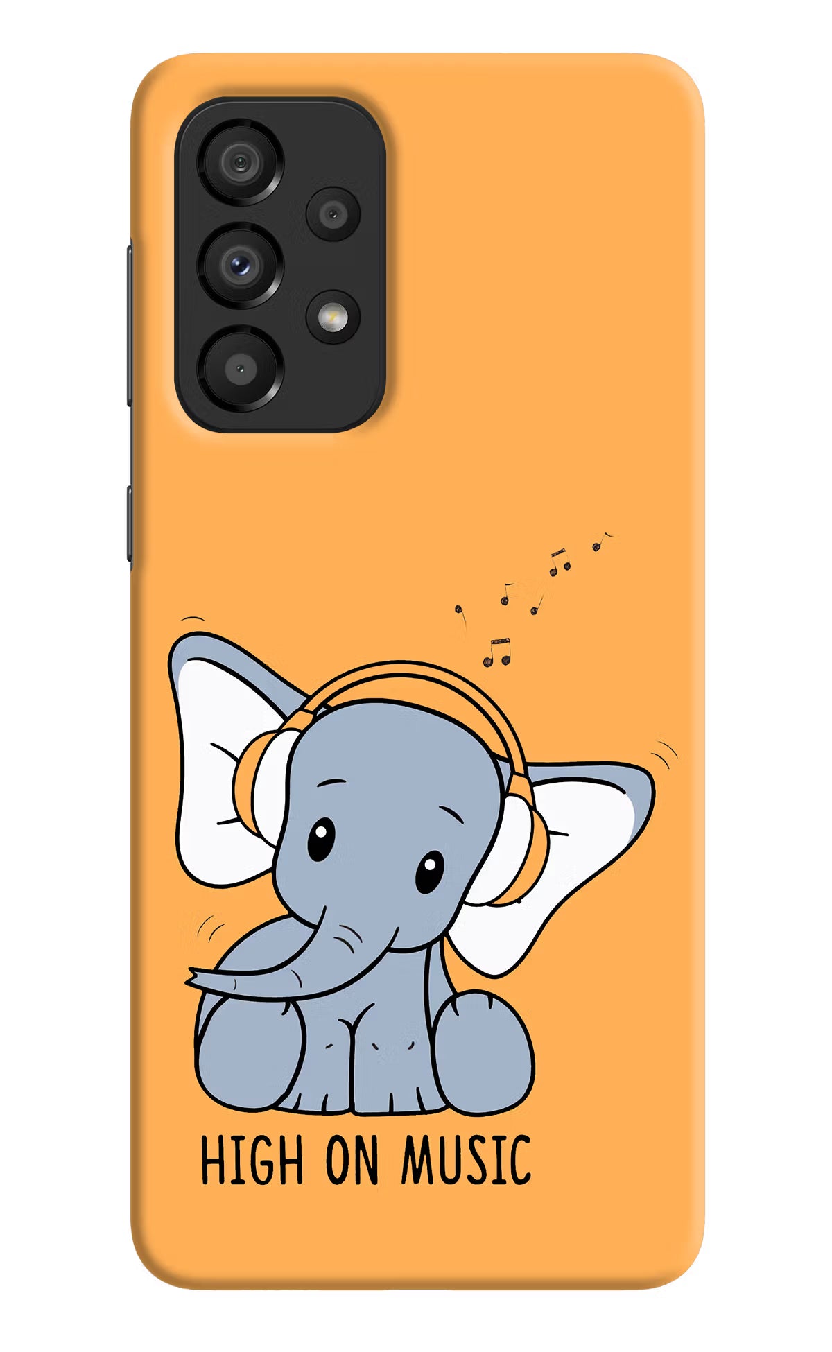 High On Music Samsung A33 5G Hard Case Back Cover by Casekaro
