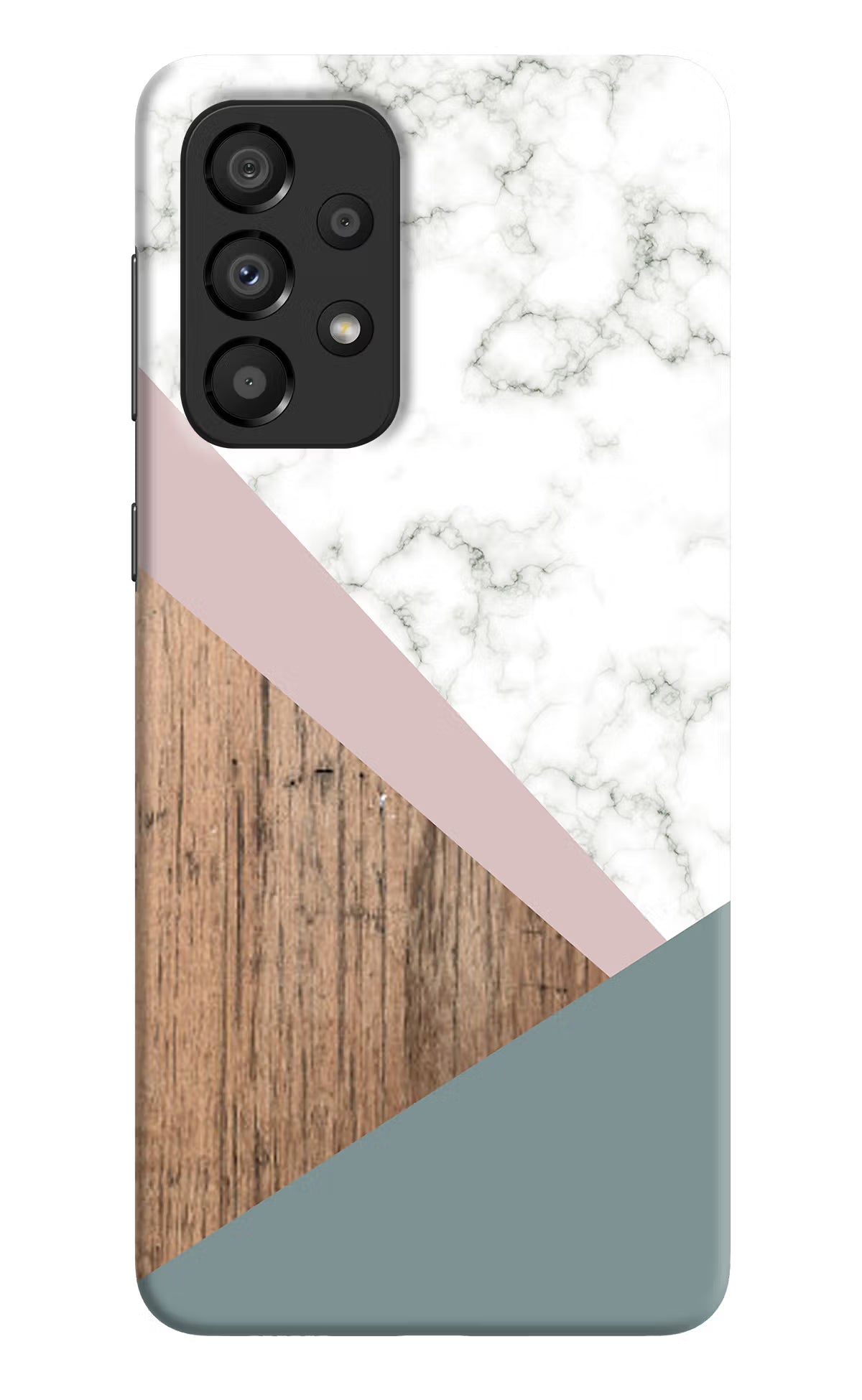Marble wood Abstract Samsung A33 5G Hard Case Back Cover by Casekaro