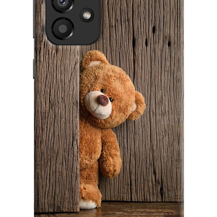 Teddy Wooden Samsung A33 5G Hard Case Back Cover by Casekaro